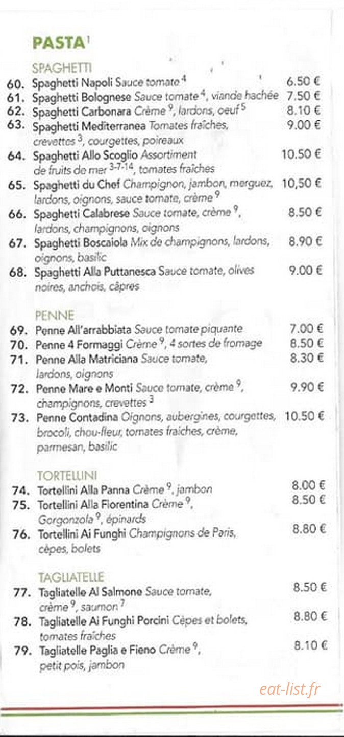 Da Giulia — carte page 3