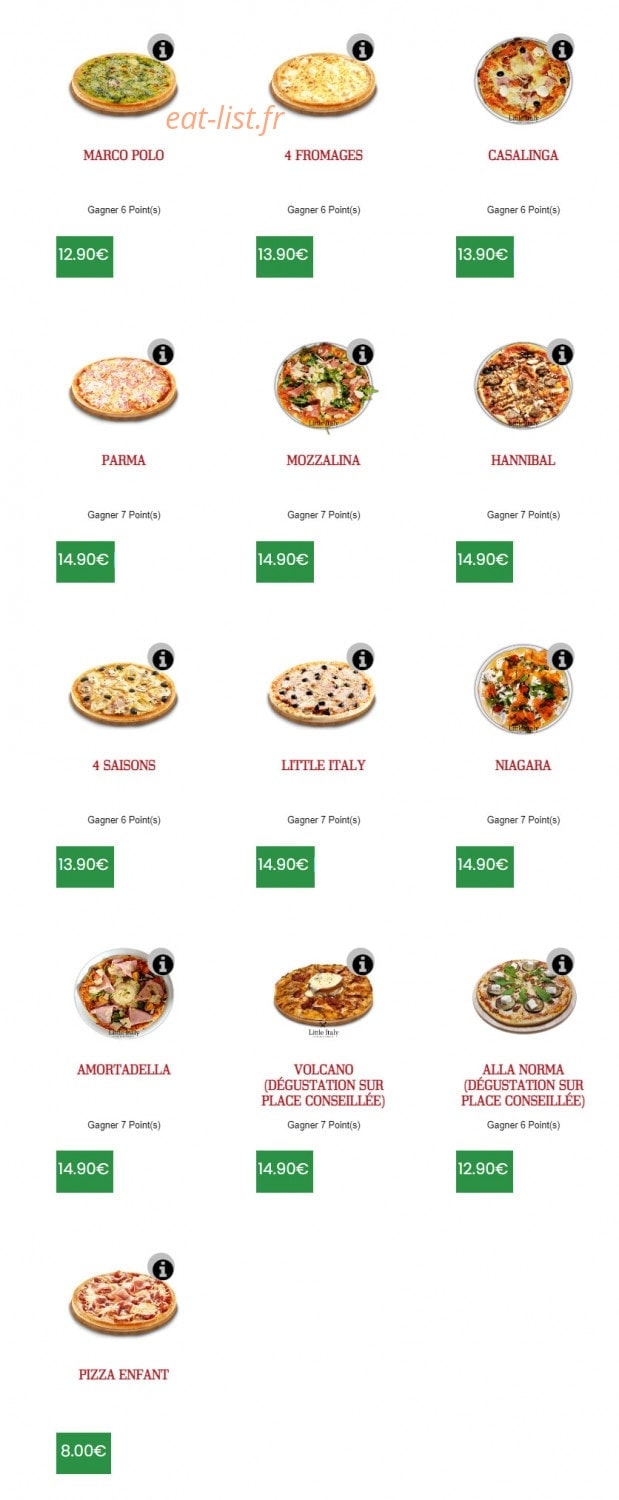 Little Italy — carte page 2