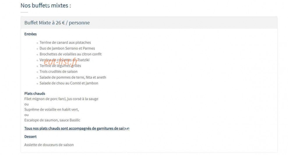 Traiteur Sitia — carte page 7