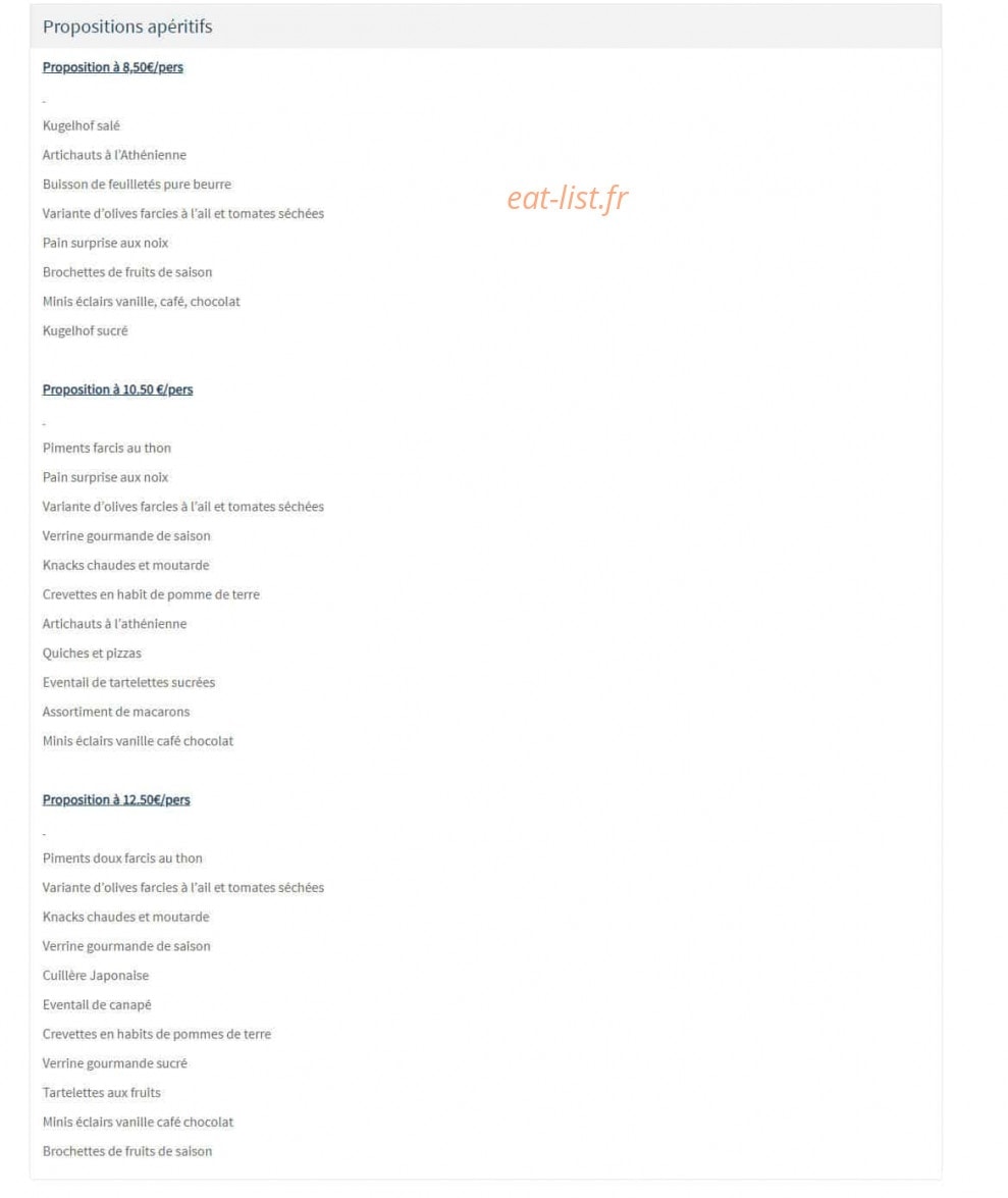 Traiteur Sitia — carte page 10