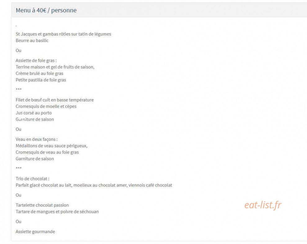 Traiteur Sitia — carte page 3
