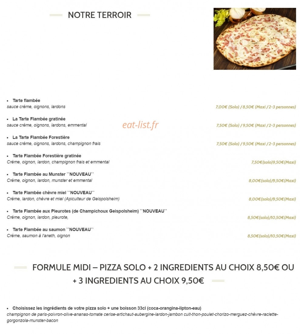 Pizza Regina — carte page 4