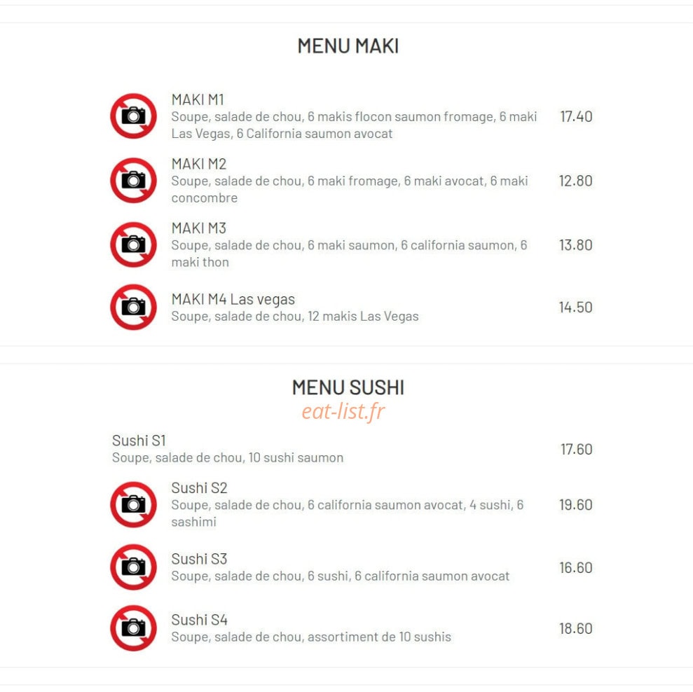 Chez Yang — carte page 9