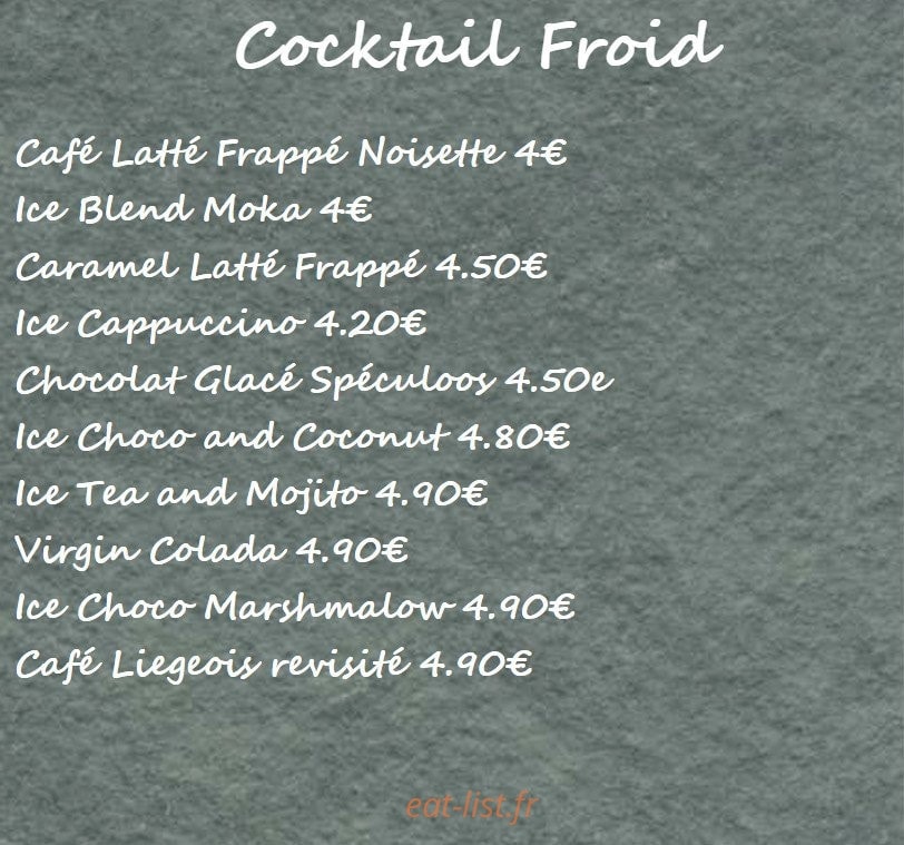 L'Art du Café — carte page 1