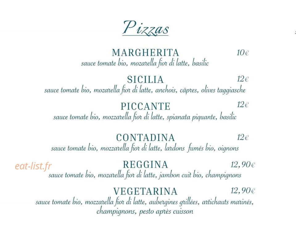 L'Impasto — carte page 1