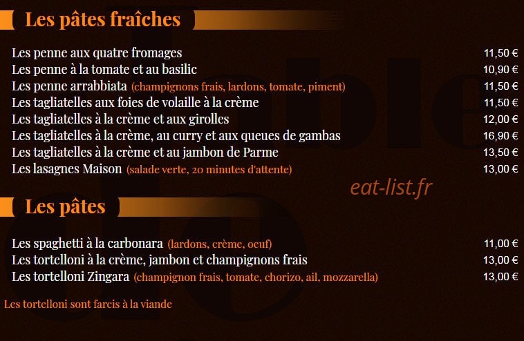 La Table de l'Ill — carte page 6