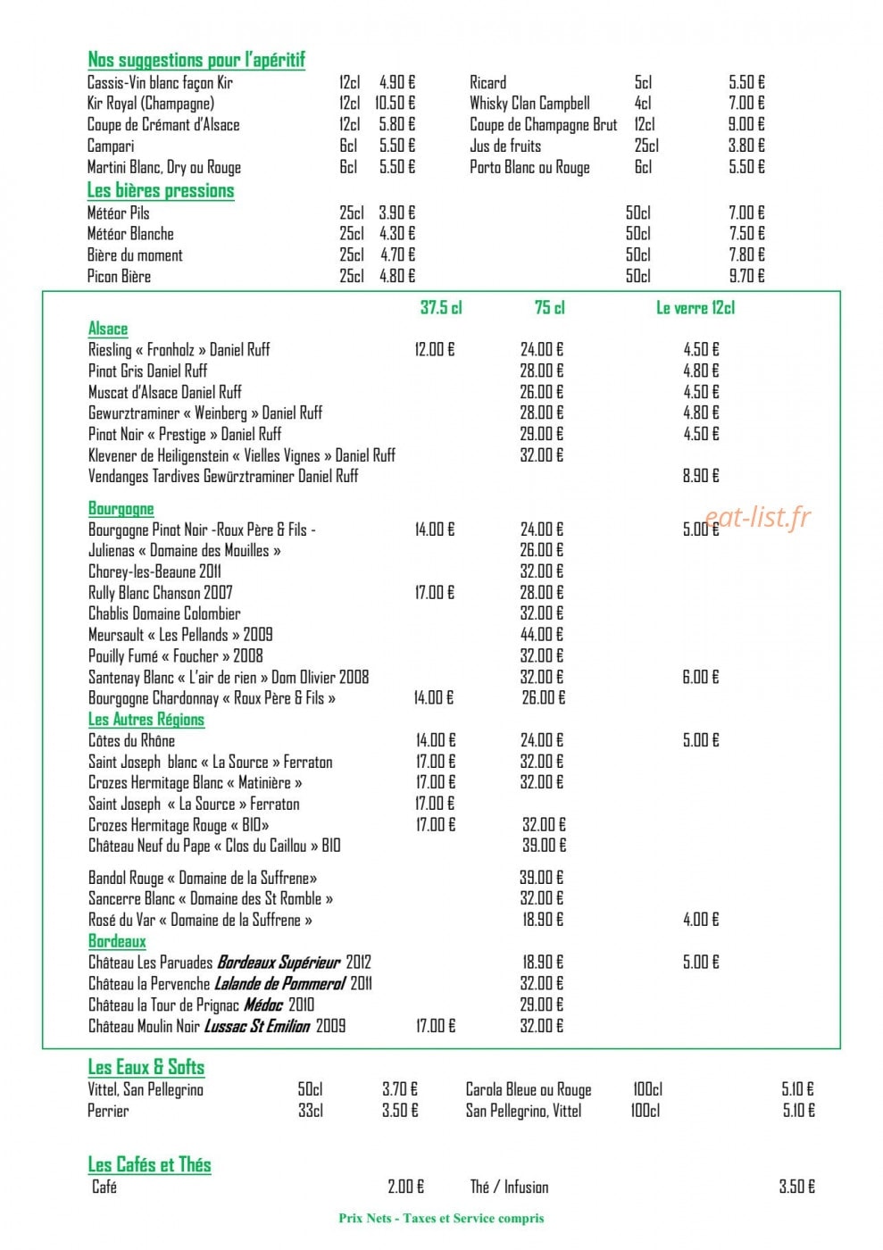 Le 7eme Art — carte page 4