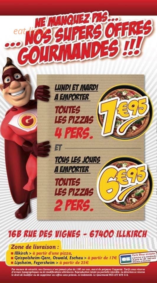 Pizza Gourmand — carte page 4