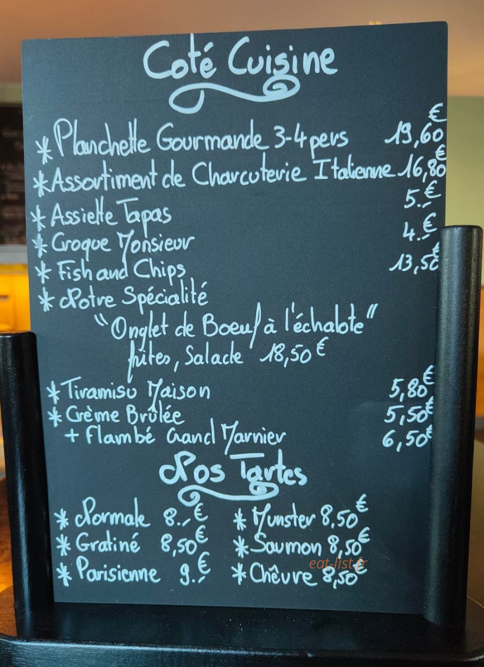 Pub Shamrock — carte page 1