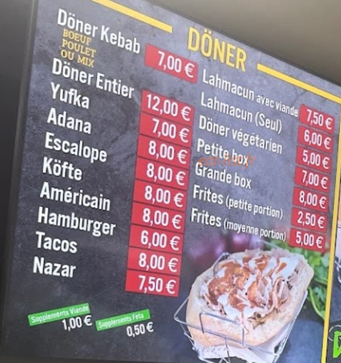 Seven Döner — carte page 2