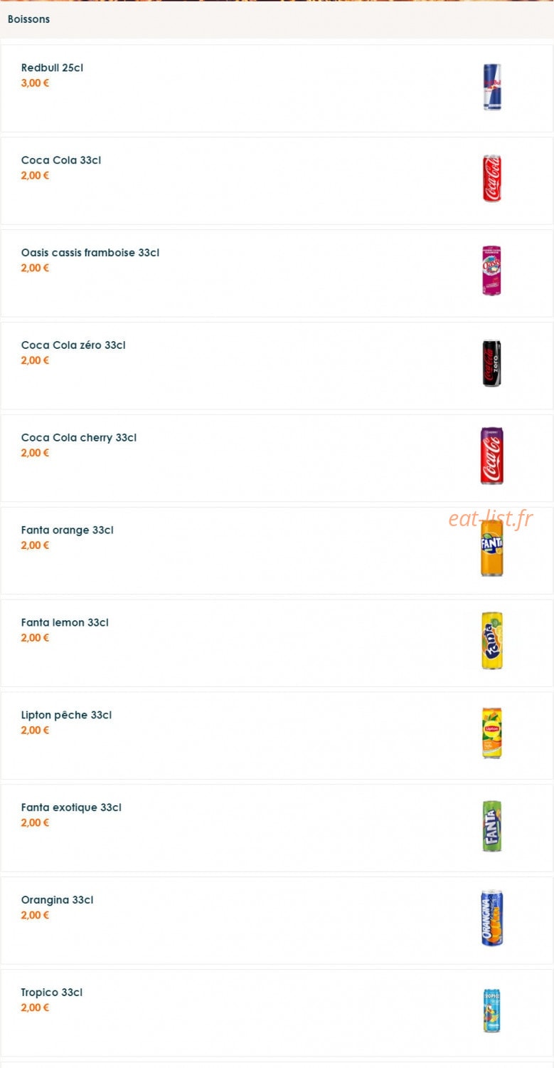 Snack Gold — carte page 5