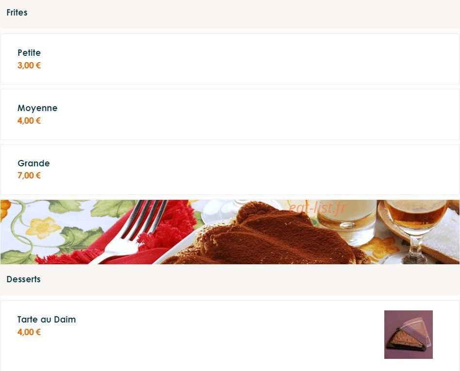 Snack Gold — carte page 4