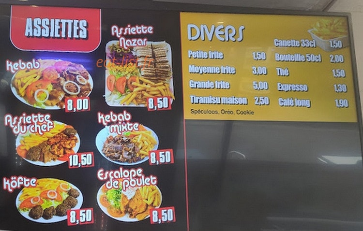 Yildiz Kebab — carte page 2