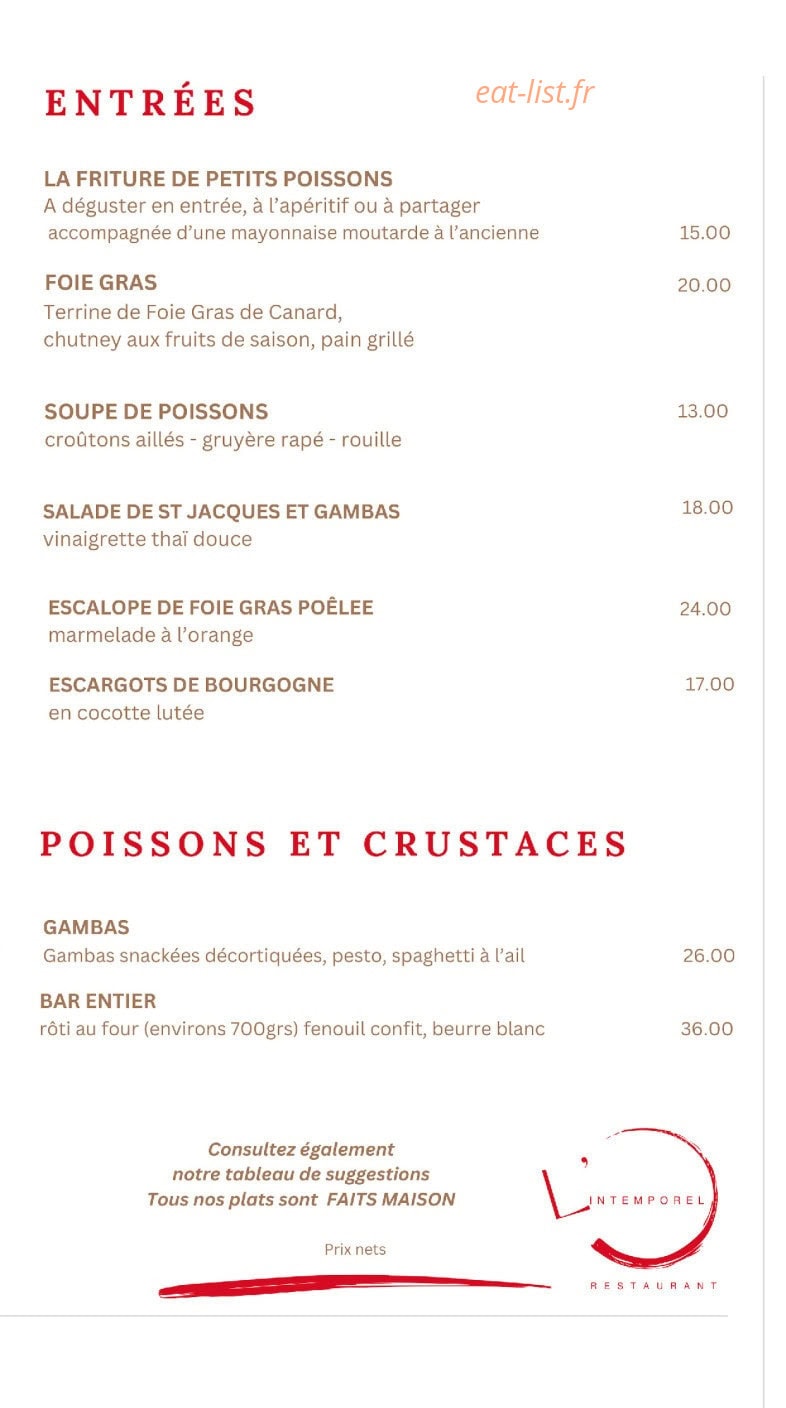 L'intemporel — carte page 1