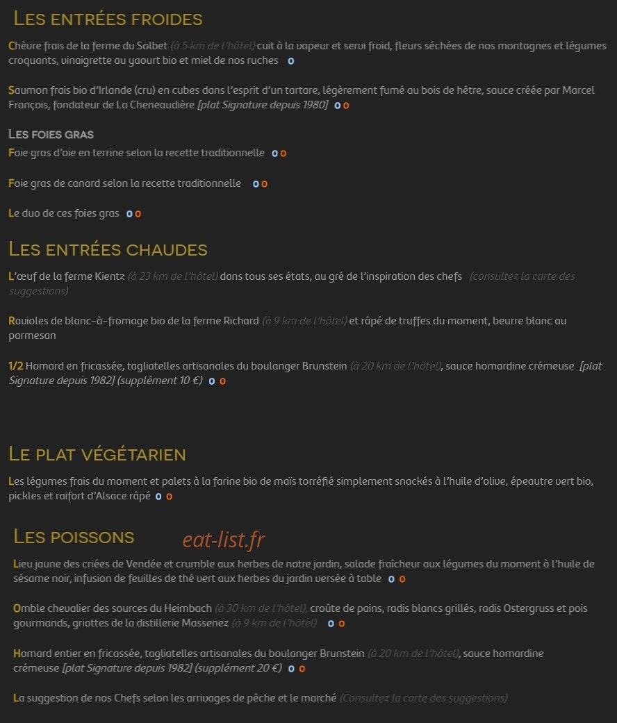 La Cheneaudière — carte page 1