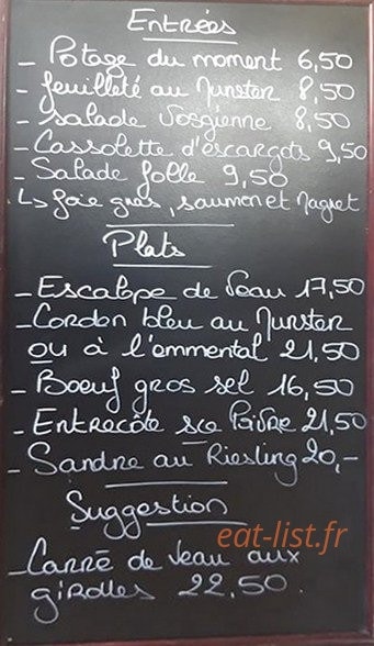 Café - Restaurant de l'Hôtel de Ville — carte page 1