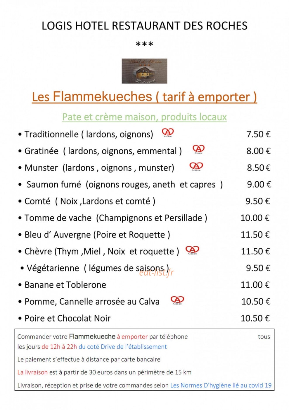 Hôtel des Roches — carte page 5