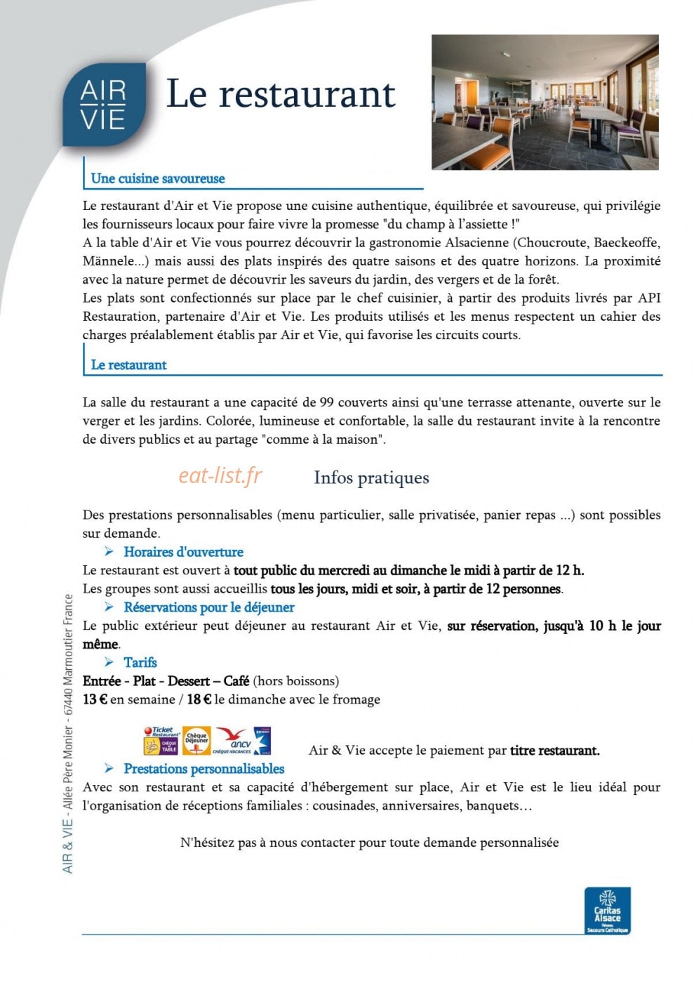 Air et Vie — carte page 5
