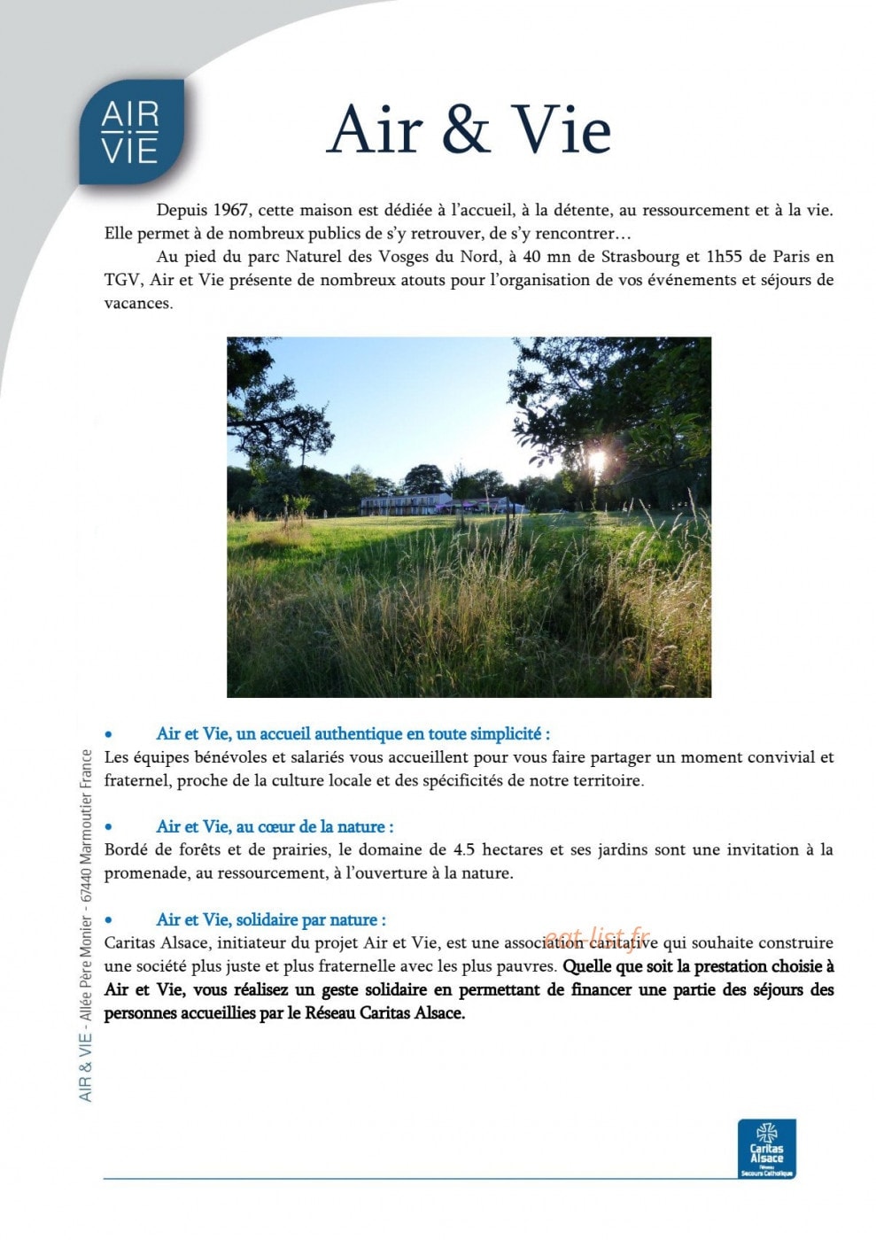 Air et Vie — carte page 4