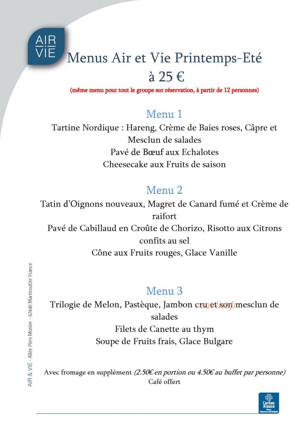 Air et Vie — carte page 6