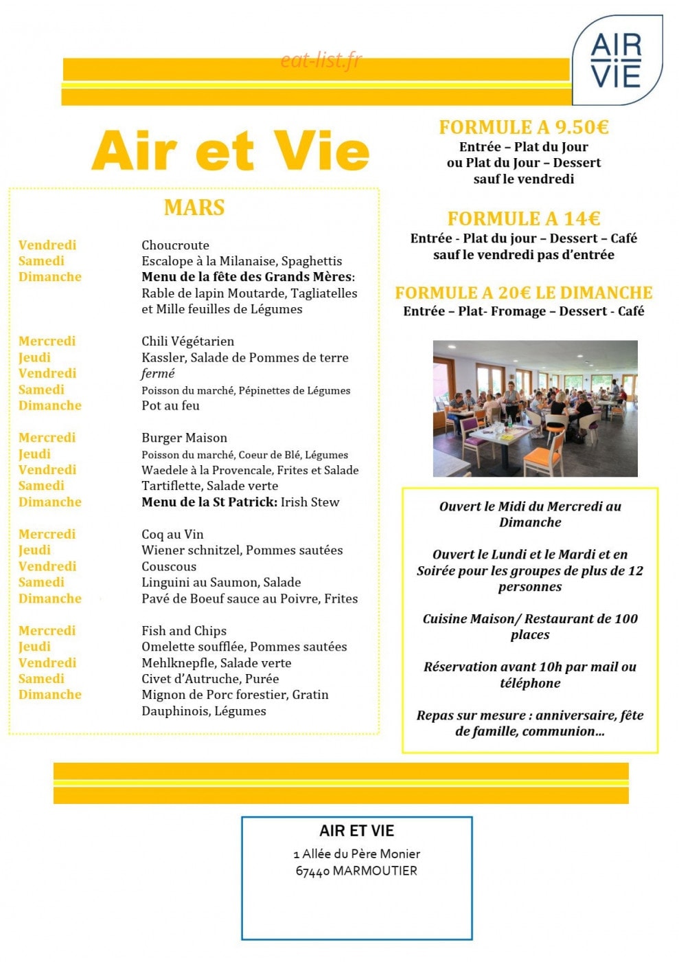 Air et Vie — carte page 1