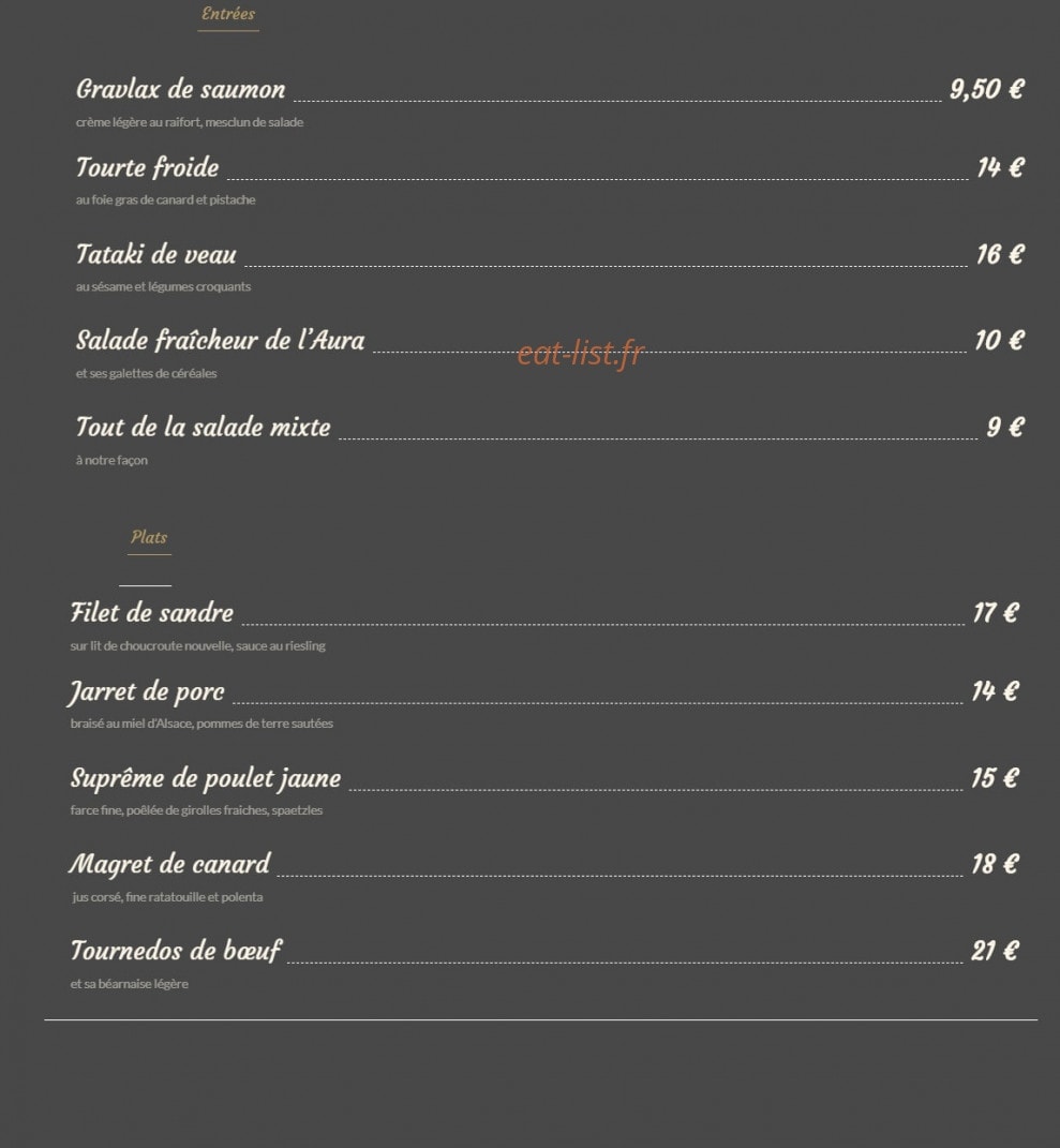 L'Aura — carte page 1