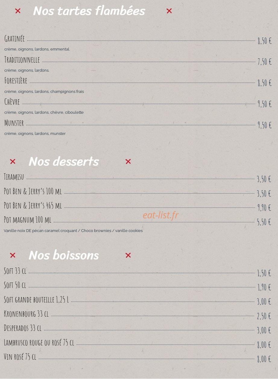 La Casa — carte page 2