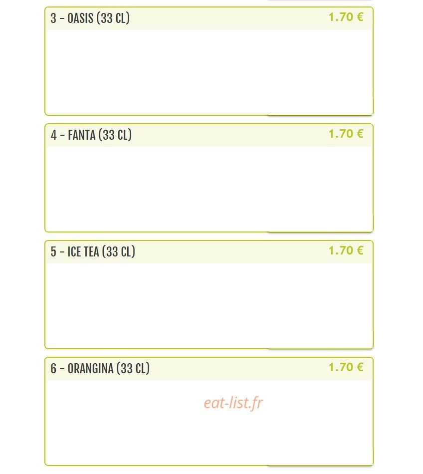 Snack Du Centre — carte page 13