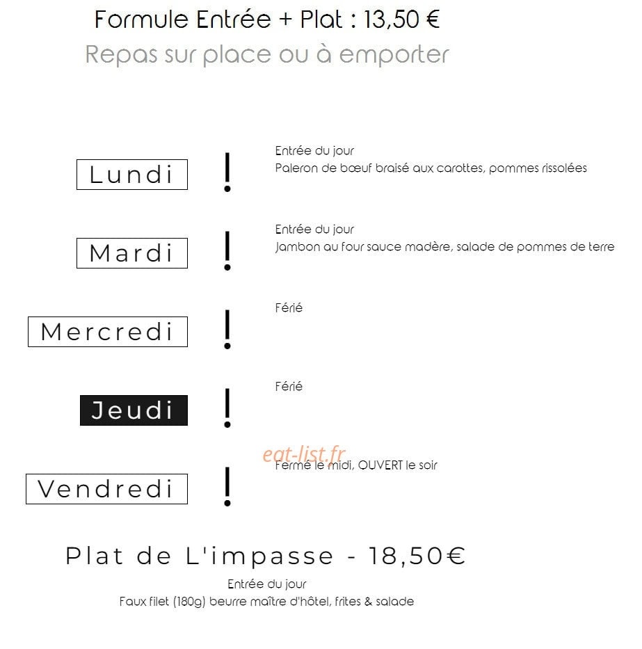 L'Impasse — carte page 1