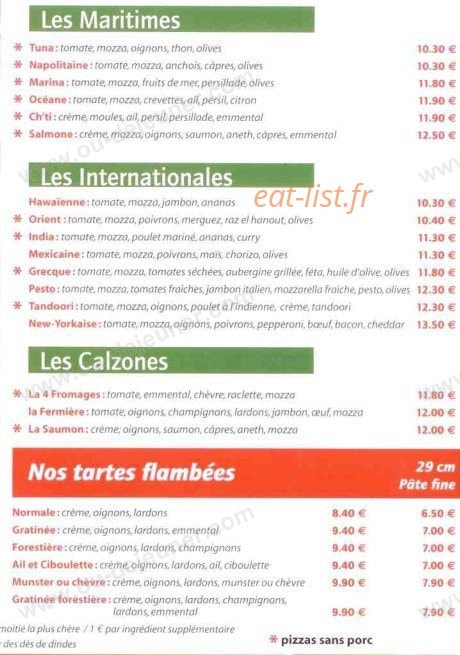 Maxi Pizza — carte page 3
