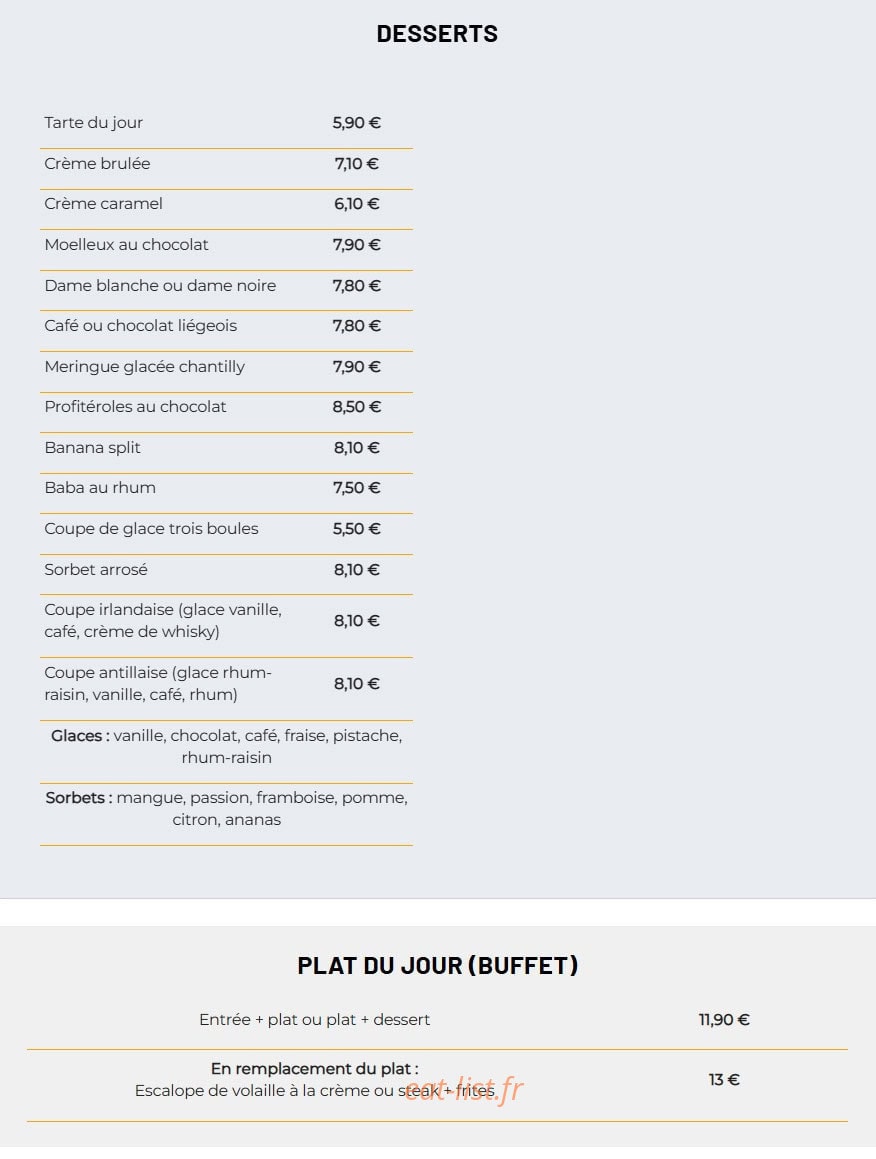 Restaurant À la Souffel — carte page 7