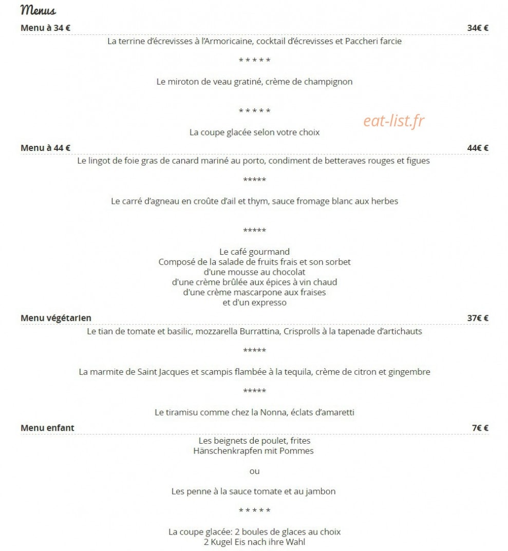 A l'Agneau — carte page 3