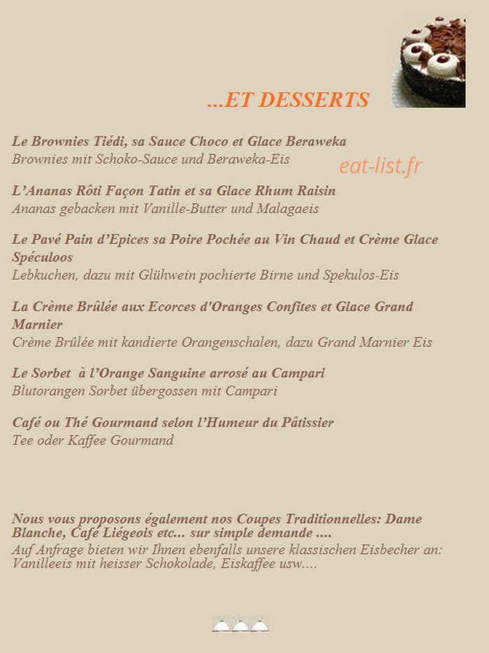 Auberge de la Forêt — carte page 5