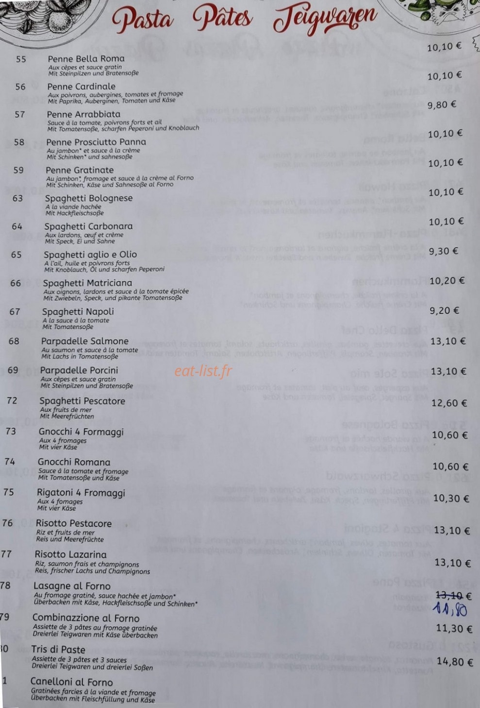 Bella Roma — carte page 3
