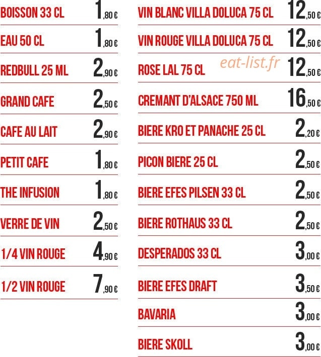 Snack de seltz — carte page 7