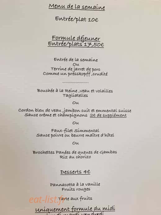 Au Tisonnier — carte page 1