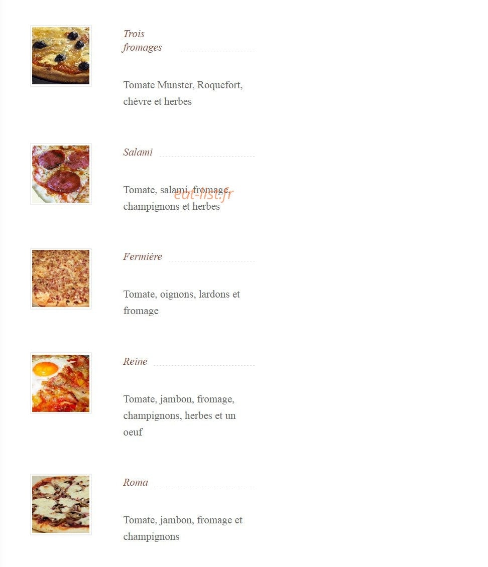 A La Couronne — carte page 3