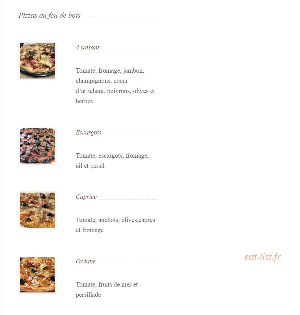 A La Couronne — carte page 2