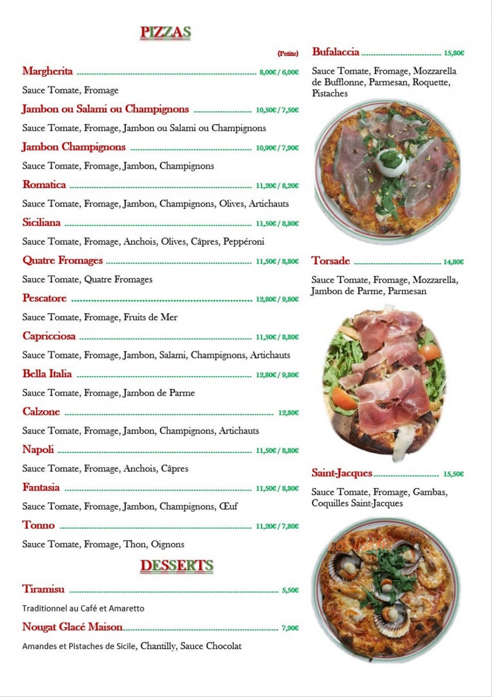 Bella Italia — carte page 2