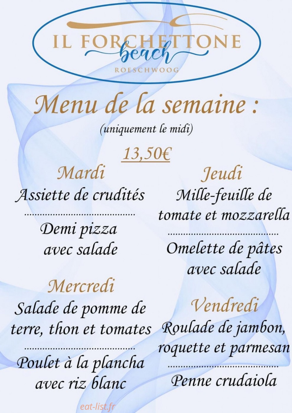 Il Forchettone Beach — carte page 1