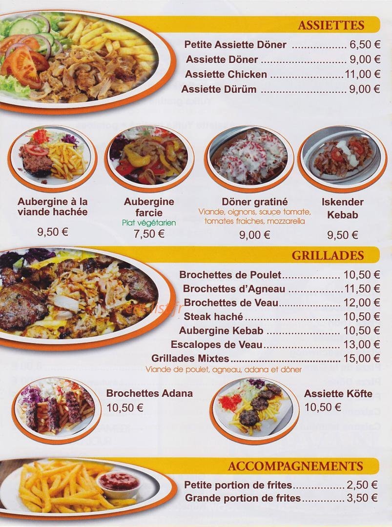 Restaurant Kervan — carte page 2