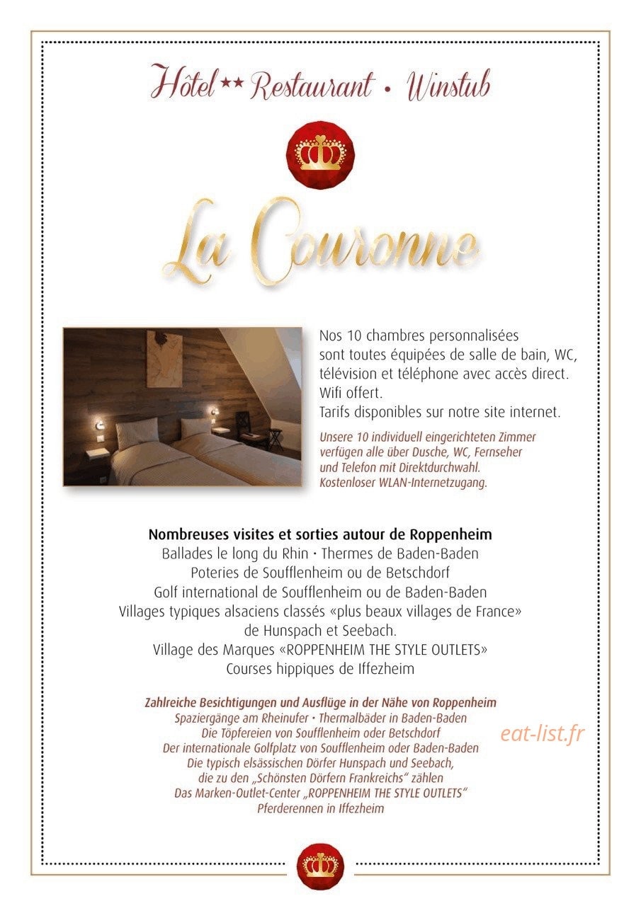 La Couronne — carte page 1