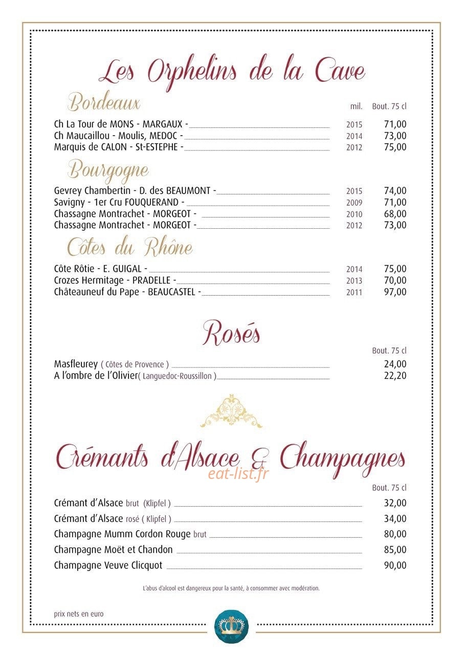 La Couronne — carte page 9
