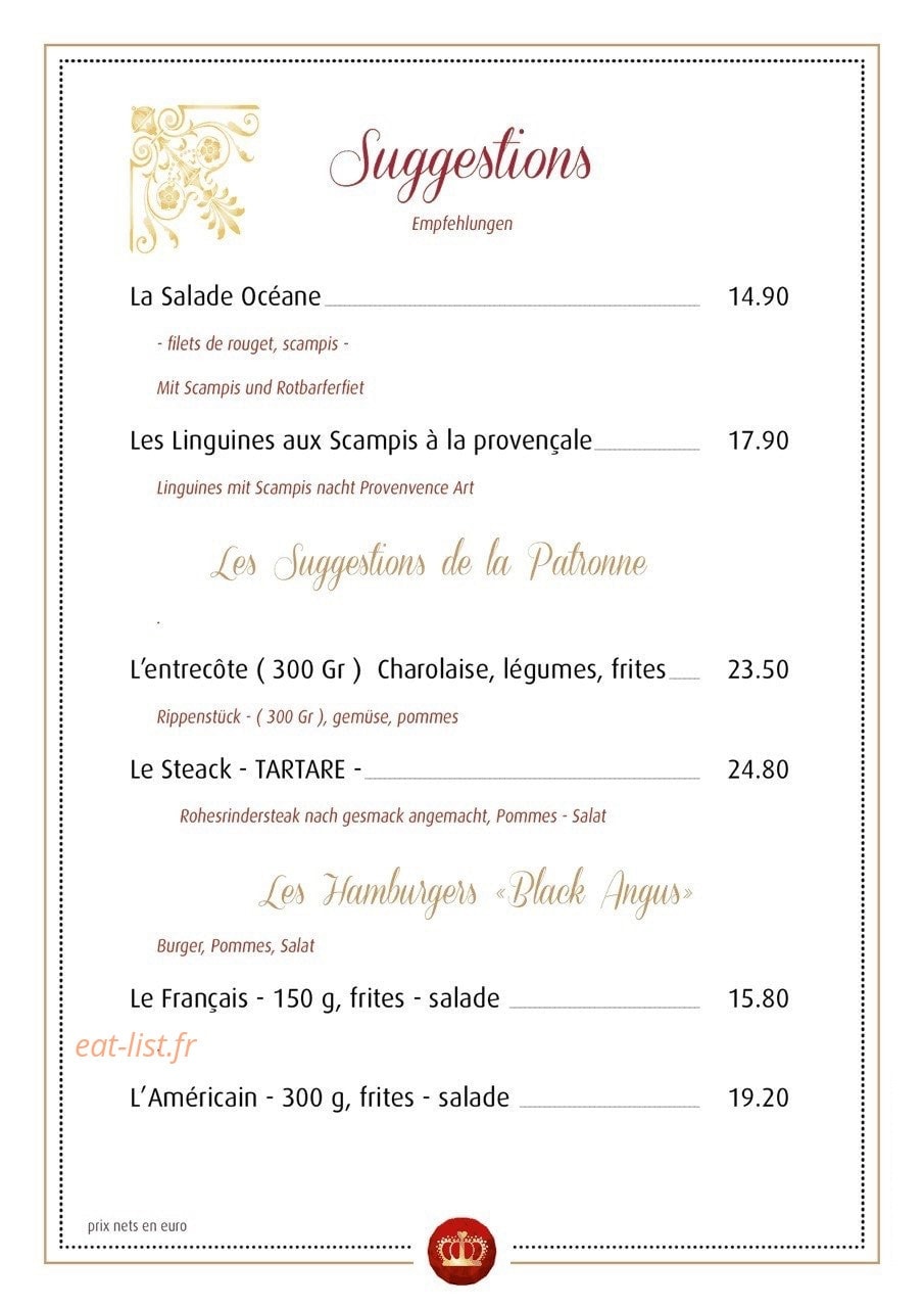 La Couronne — carte page 5