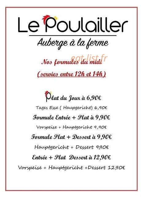 Le Poulailler — carte page 1
