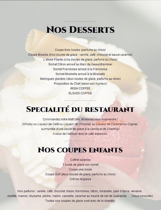 A la Charrue — carte page 3