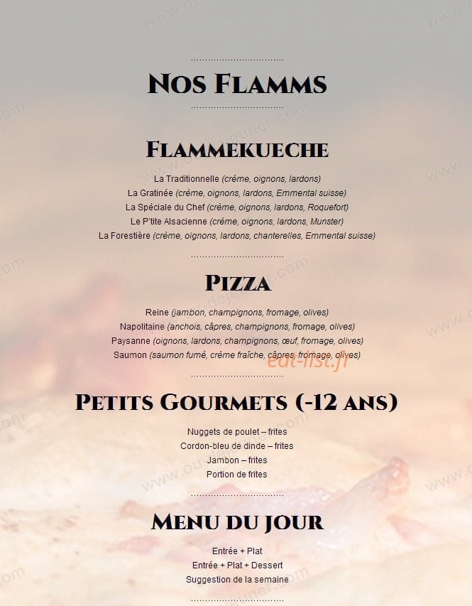 A la Charrue — carte page 2