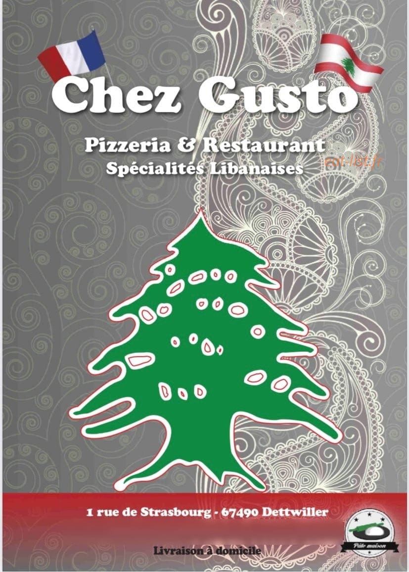 Chez Gusto — carte page 1