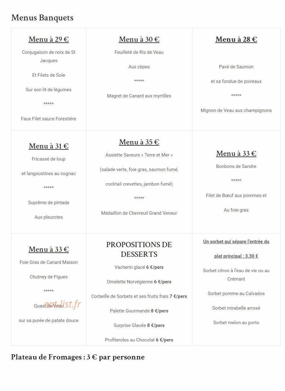 A l'Etoile d'Or — carte page 1