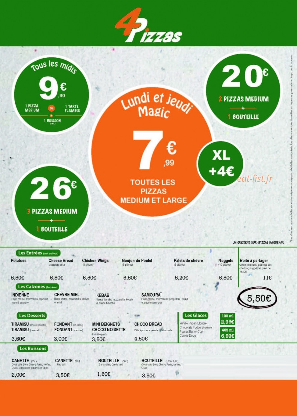 4PIZZAS — carte page 2